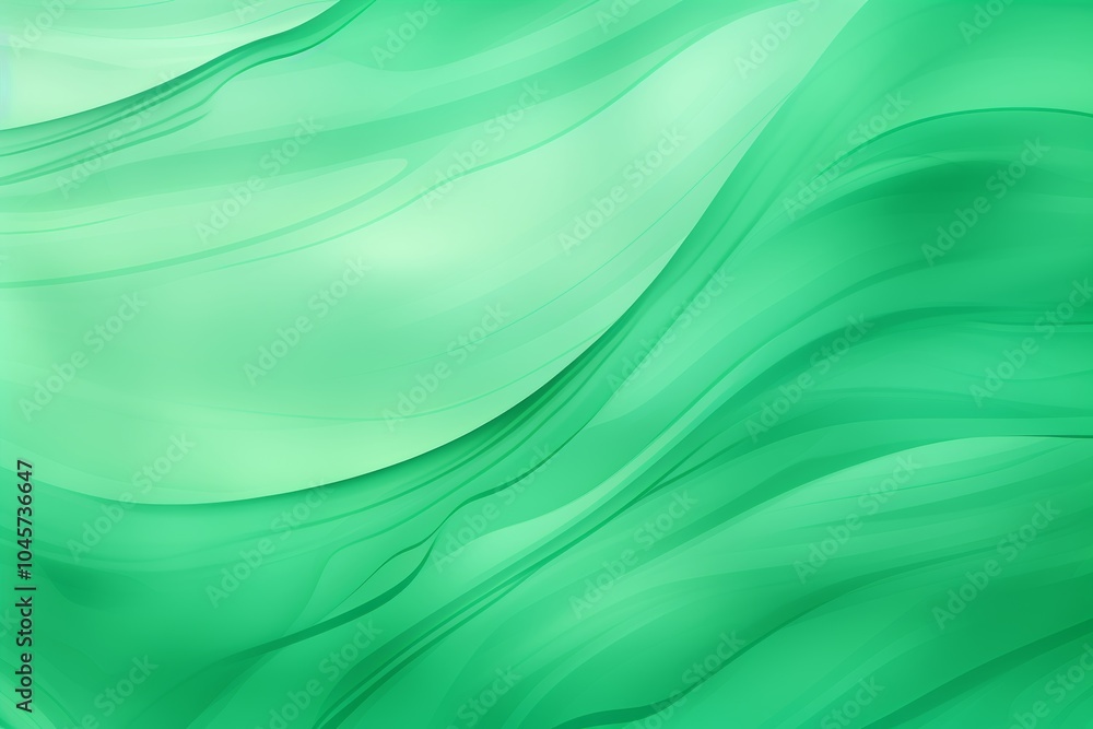 Abstract emerald green sea wave texture creating beautiful shapes on a clean background Abstract emerald green sea wave texture creating beautiful shapes on a clean background