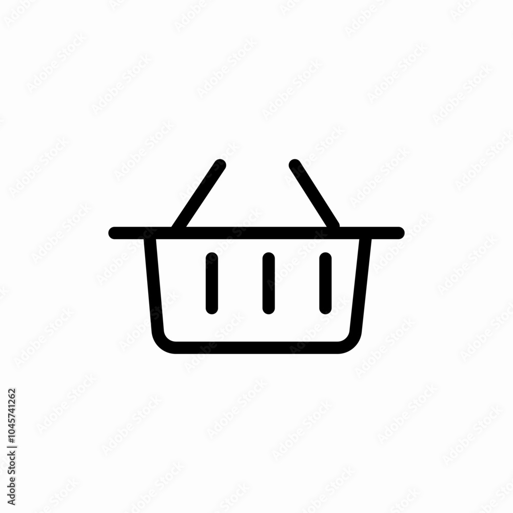 simple basket icon sign vector simple basket icon sign vector