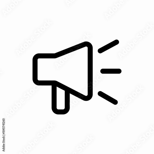 simple megaphone icon sign vector