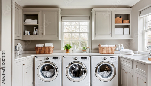 Wallpaper Mural Traditional Laundry Room Cozy and Classic high detail Torontodigital.ca