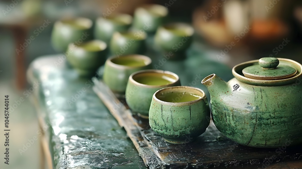 Herbal teas brewed for detox therapy served in earthy rustic earthenware cups The natural botanical infusion creates a calming soothing ritual for wellness relaxation and rejuvenation Herbal teas brewed for detox therapy served in earthy rustic earthenware cups The natural botanical infusion creates a calming soothing ritual for wellness relaxation and rejuvenation