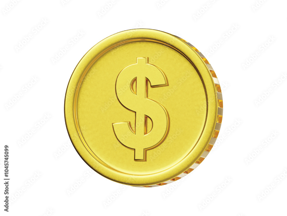 Dollar icon 3d render illustration Dollar icon 3d render illustration