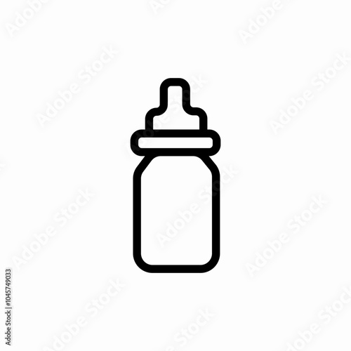 baby bottle icon sign vector