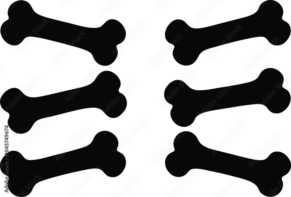 Dog Bone Clipart Set, Dog Bone vector bundle, Dog bone icon set Dog Bone Clipart Set, Dog Bone vector bundle, Dog bone icon set