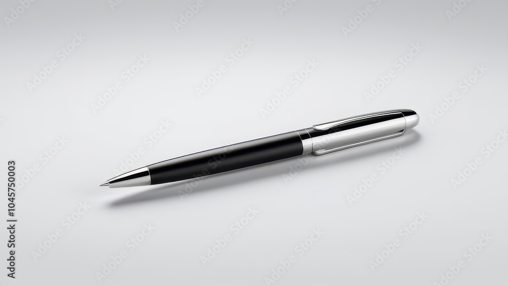 Professional ballpoint pen mockup designed for showcasing business branding or product designs, perfect for advertising, marketing materials, or office supplies. Professional ballpoint pen mockup designed for showcasing business branding or product designs, perfect for advertising, marketing materials, or office supplies.