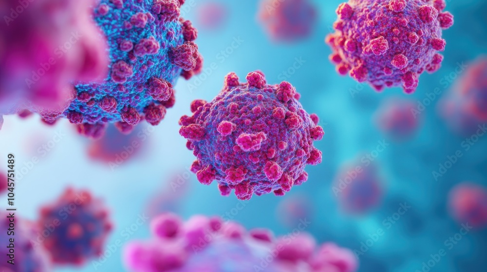 3D Illustration of Microscopic Organisms 3D Illustration of Microscopic Organisms