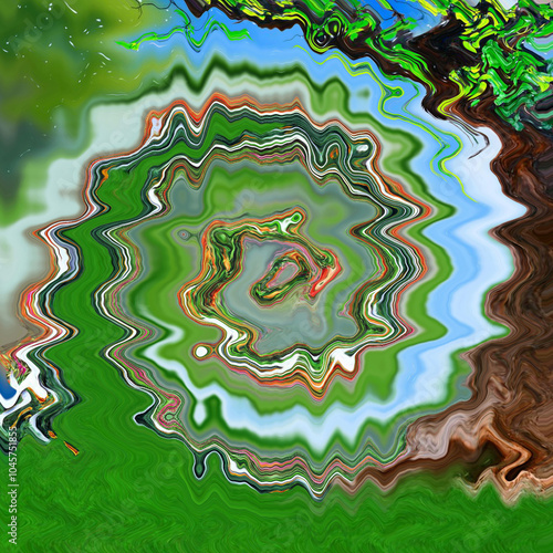 Abstract colorful gradient background for dark green and dark green cyan waves design texture