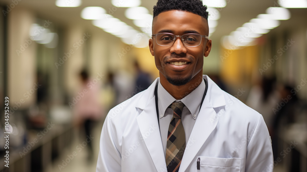 Portrait of a smiling doctor in the uniform Portrait of a smiling doctor in the uniform