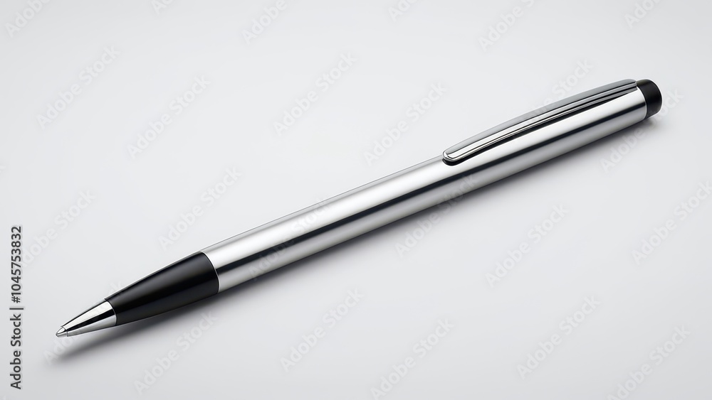 High-quality ballpoint pen mockup displaying sleek design and branding elements, perfect for promoting corporate identity or product branding in a professional setting. High-quality ballpoint pen mockup displaying sleek design and branding elements, perfect for promoting corporate identity or product branding in a professional setting.