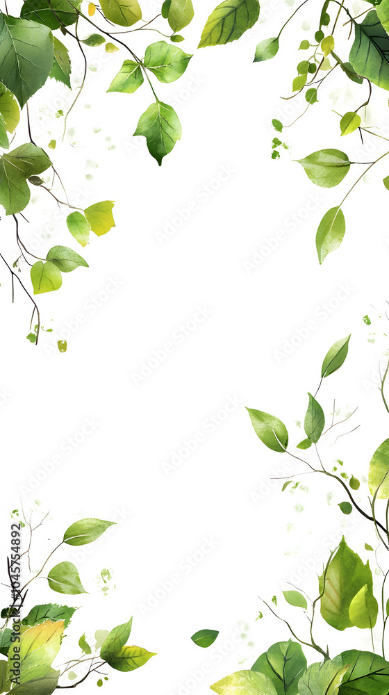Obraz premium Lush greenery frame