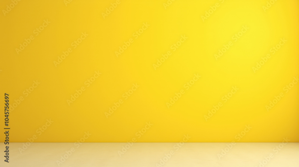 Minimalist Yellow Wall Background for Product Display and Studio Setup - Versatile Clean Design for Photography or Visual Project Minimalist Yellow Wall Background for Product Display and Studio Setup - Versatile Clean Design for Photography or Visual Project