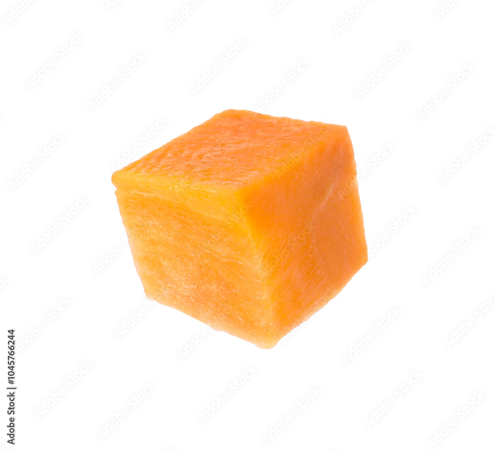 Piece of fresh ripe carrot isolated on white Piece of fresh ripe carrot isolated on white