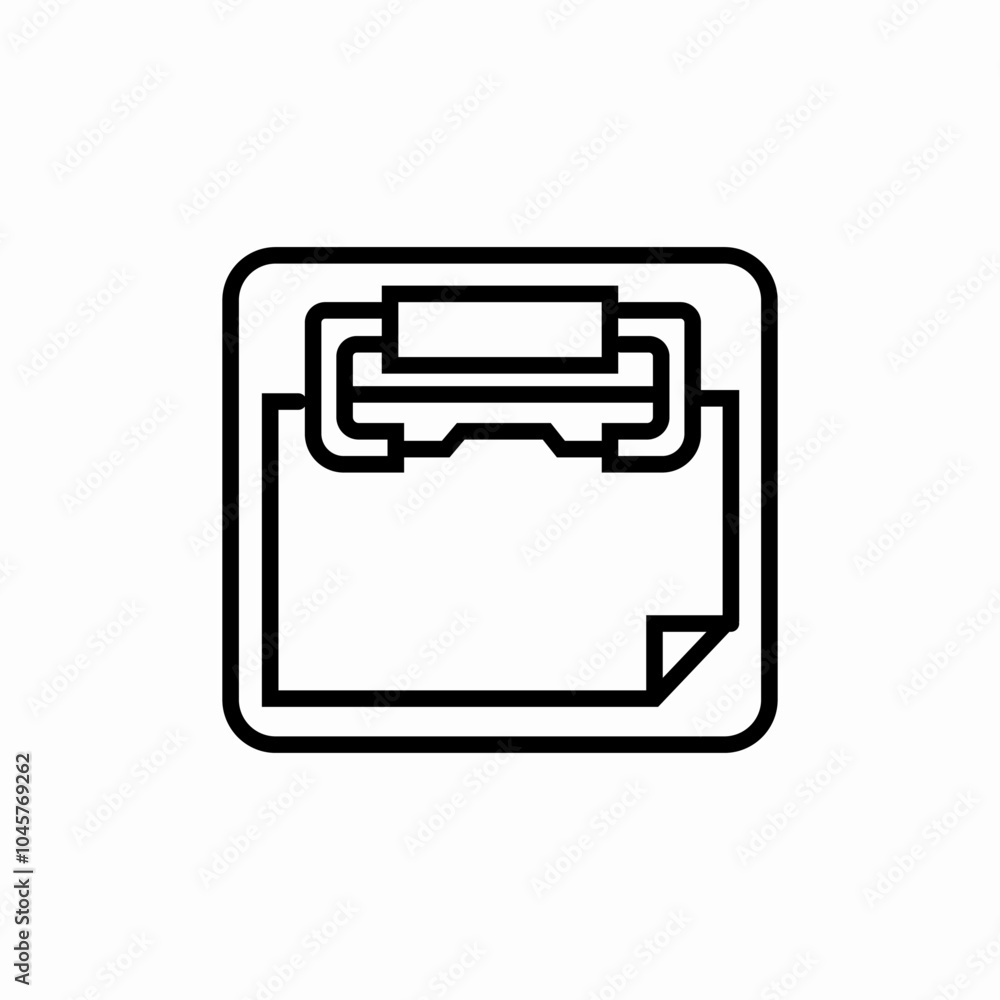 clipboard kank icon sign vector clipboard kank icon sign vector