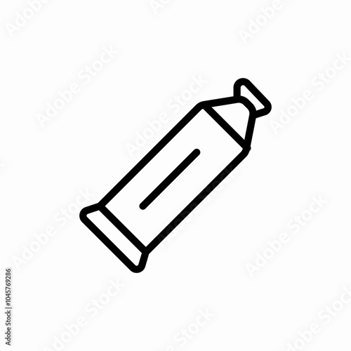 cream tube icon sign vector