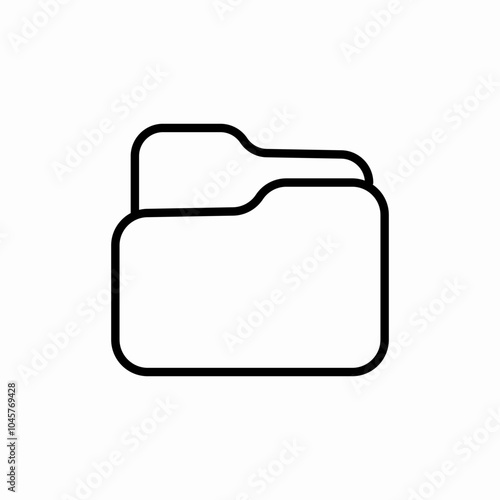 file folder icon sign vector