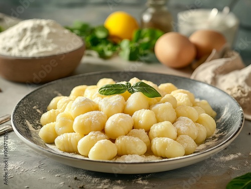 Gnocchi. The most popular Italian dishes. Small, pillowy dumplings, often served with sauce. Composition: Potatoes, flour, eggs, salt, served with various sauces.