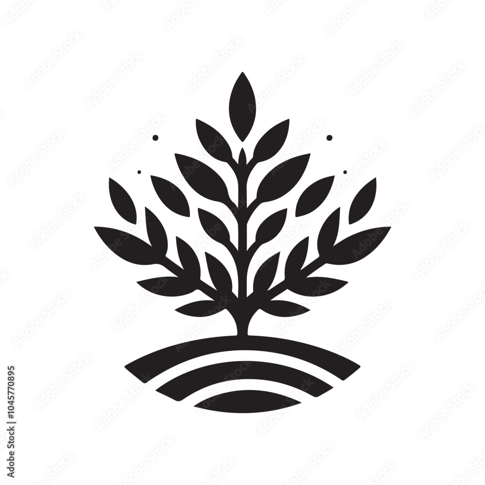 Plant Silhouette Vector Illustrations – Perfect for Nature-Inspired Designs Plant Silhouette Vector Illustrations – Perfect for Nature-Inspired Designs