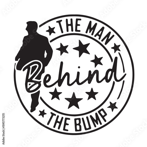 the man behind the bump logo inspirational positive quotes, motivational, typography, lettering design