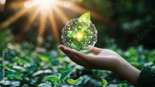 Green technology concept focusing on environmental sustainability and development goals, representing eco-friendly innovation.