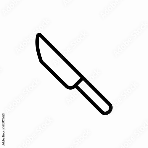 kitchen knife icon sign vector