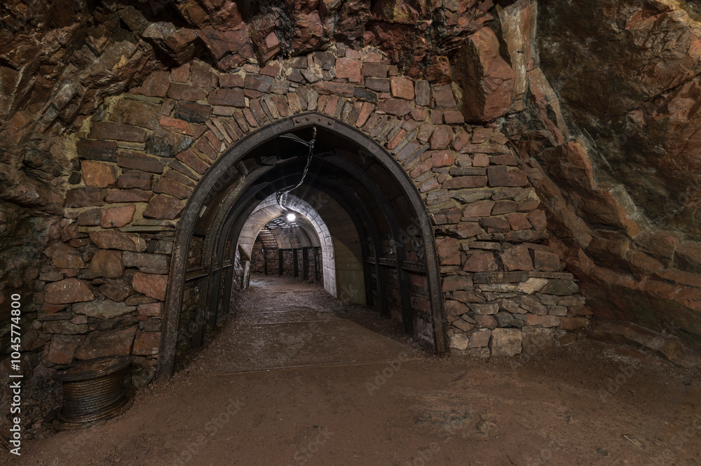 Fototapeta premium tunnel of a abandoned mining site