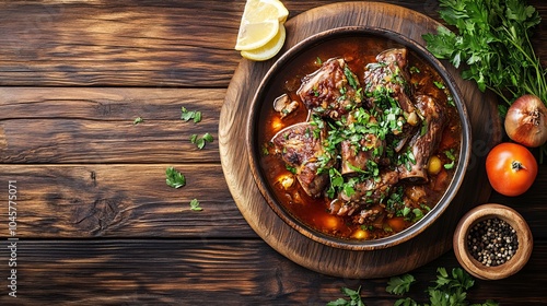 Osso Buco. The most popular Italian dishes. Braised veal shank served with gremolata, often with a rich sauce. Composition: Veal shank, white wine, broth, vegetables, gremolata.