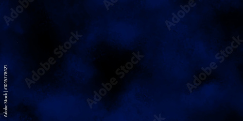 Artistic hand painted multi layered dark blue background.  Watercolor on deep dark blue paper background. Vivid textured aquarelle painted. 