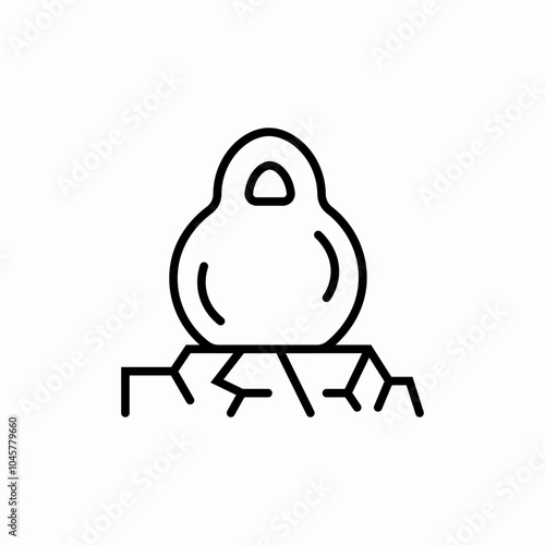 cracked from the weight icon sign vector