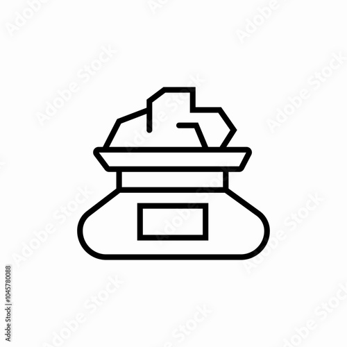food cost icon sign vector