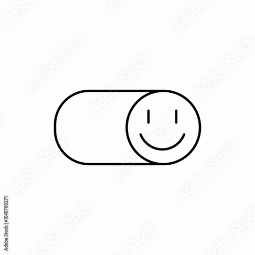happy mood on icon sign vector
