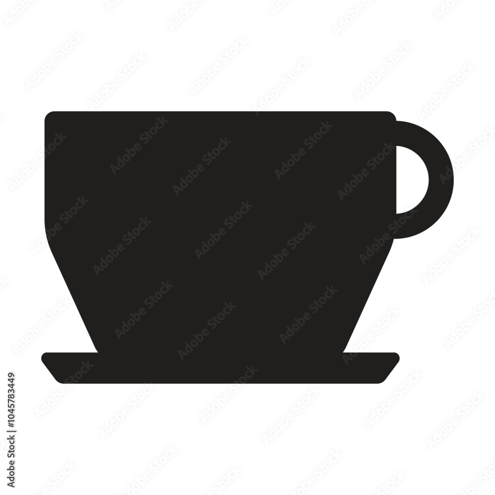 Coffee cup icon vector on white background Coffee cup icon vector on white background