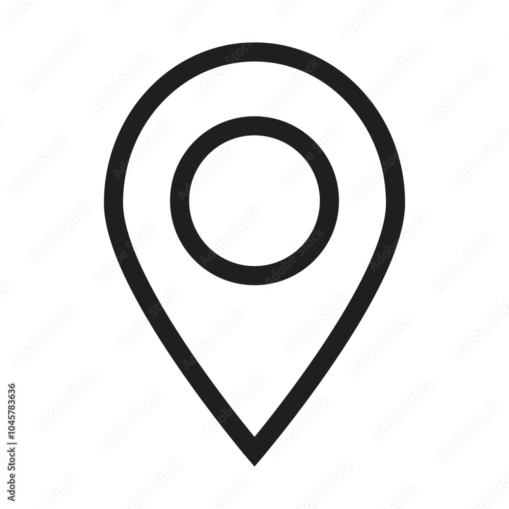 location icon vector on white background location icon vector on white background