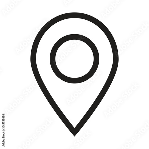 location icon vector on white background