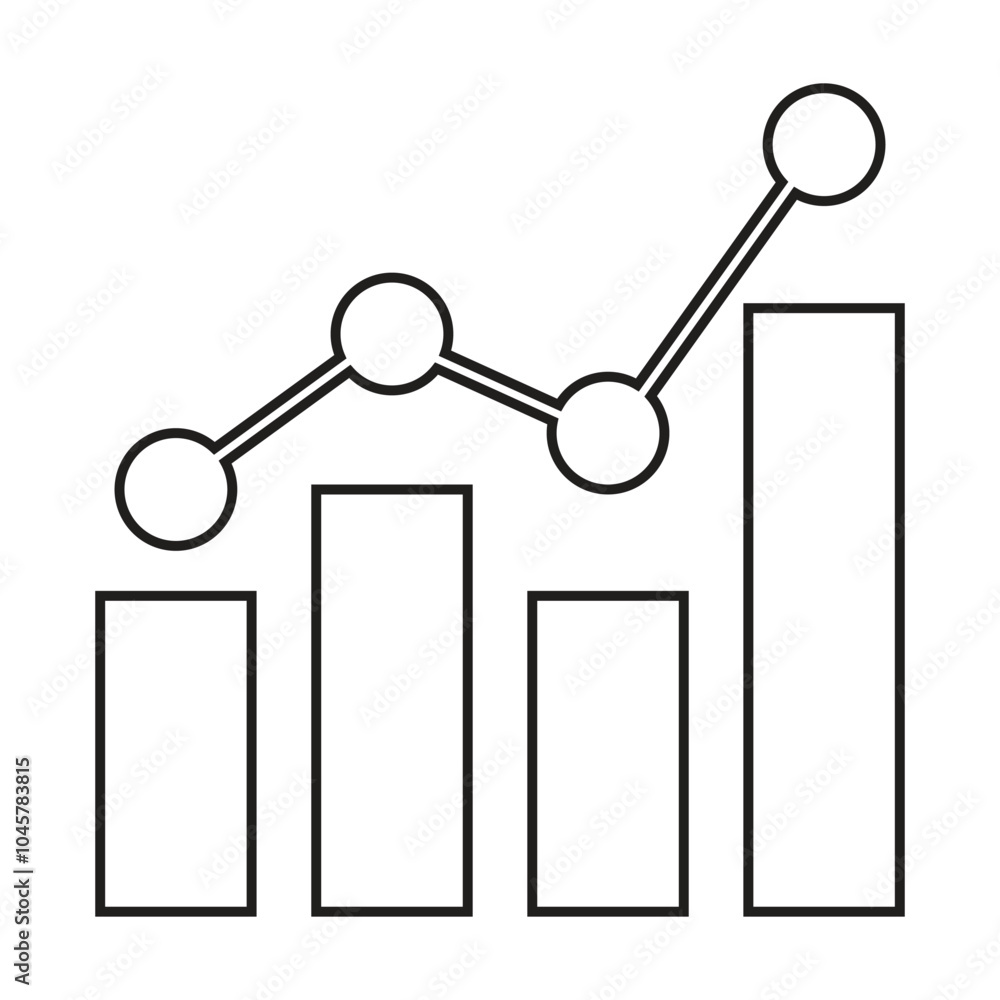 Trending icon vector on white background Trending icon vector on white background