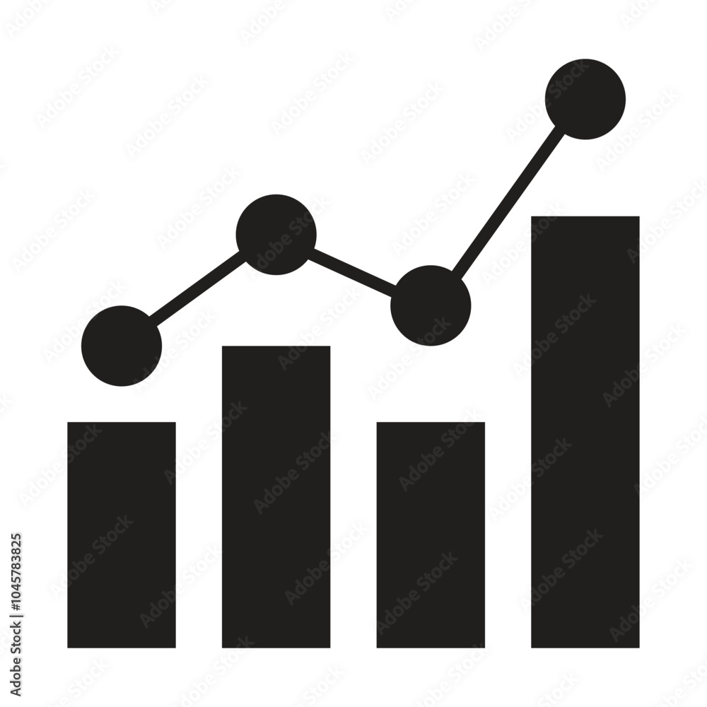 Trending icon vector on white background Trending icon vector on white background