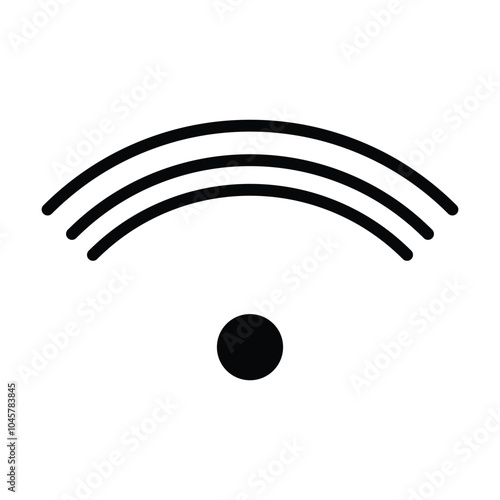 wifi icon vector on white background