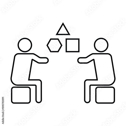 workshop icon vector on white background