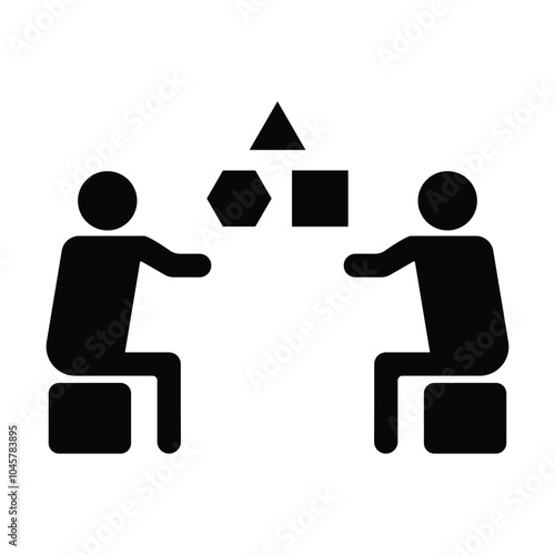 workshop icon vector on white background