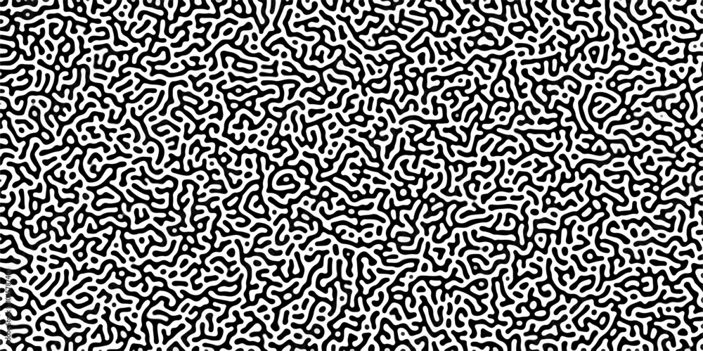 Abstract truing organic wallpaper Turing reaction diffusion monochrome. Turing reaction diffusion monochrome seamless pattern with chaotic motion. Monochrome Turing reaction background. Abstract truing organic wallpaper Turing reaction diffusion monochrome. Turing reaction diffusion monochrome seamless pattern with chaotic motion. Monochrome Turing reaction background.