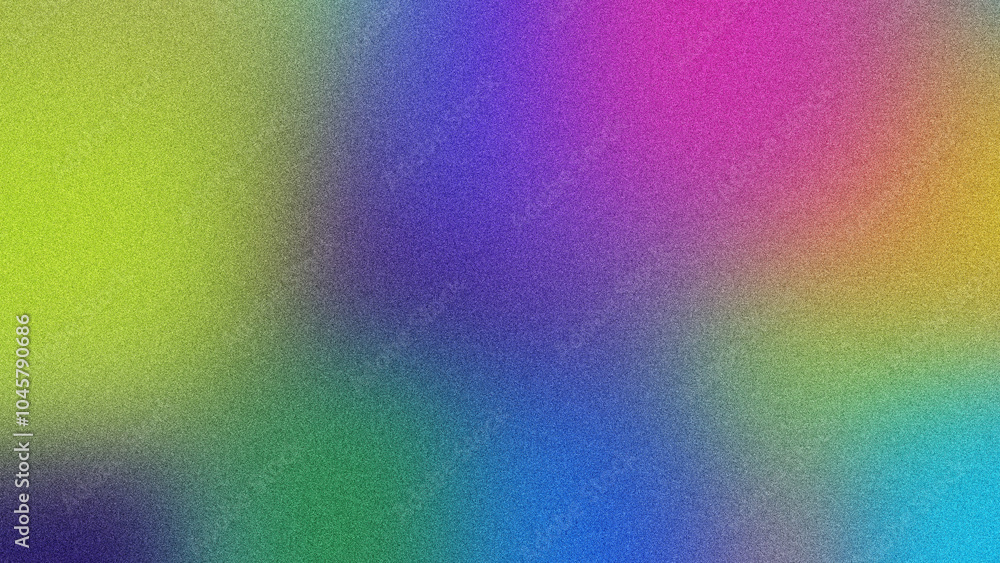 Bold Gradient with Grainy Noise for Eye-Catching Poster Design, Subtle Grainy Texture on Futuristic Gradient Poster Design