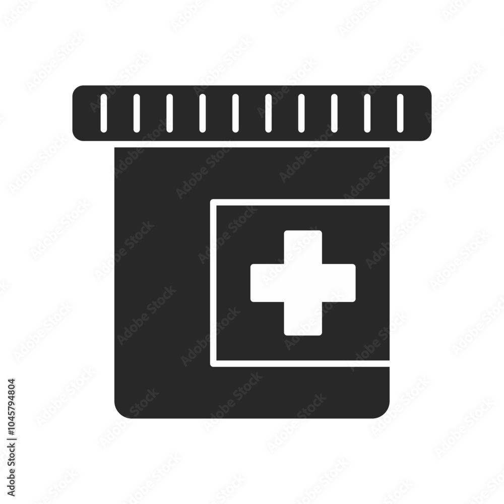 Medical care hospital silhouette elements Medical care hospital silhouette elements