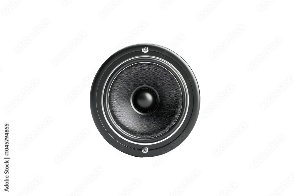 Modern Audio Speaker Isolated on Clear White Background Modern Audio Speaker Isolated on Clear White Background
