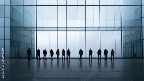 The Businessmen in Silhouettes