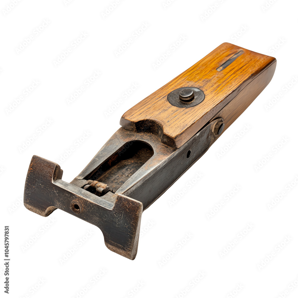 Woodworking hand tool, white isolated background Woodworking hand tool, white isolated background