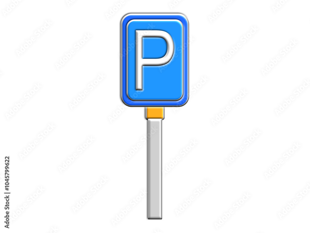 Parking 3D icon vector, great design for any purposes. Vector illustration element Parking 3D icon vector, great design for any purposes. Vector illustration element