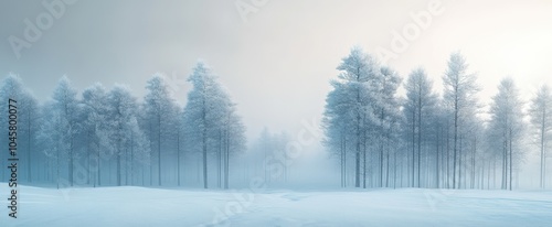 The Frosty Winter Forest