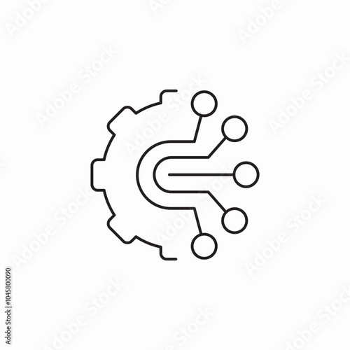 configuration system icon sign vector
