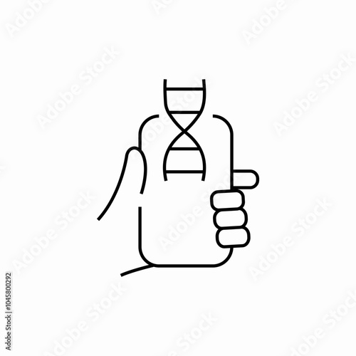 DNA personalized icon sign vector