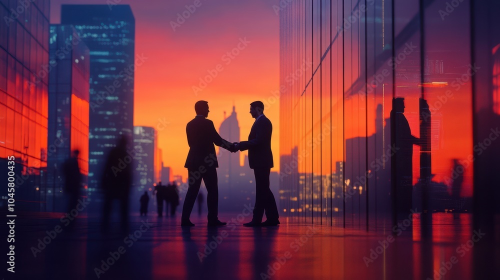 The Handshake at Sunset The Handshake at Sunset
