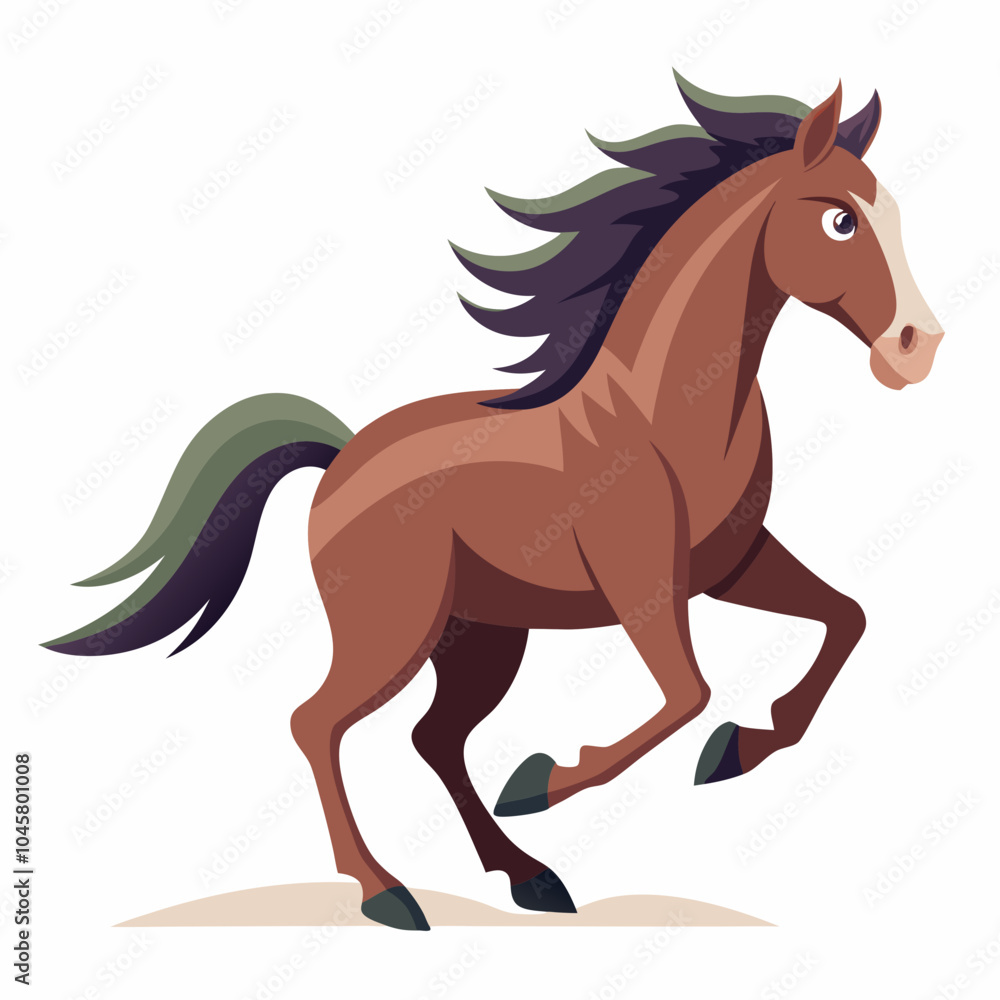 running horse isolated on white running horse isolated on white